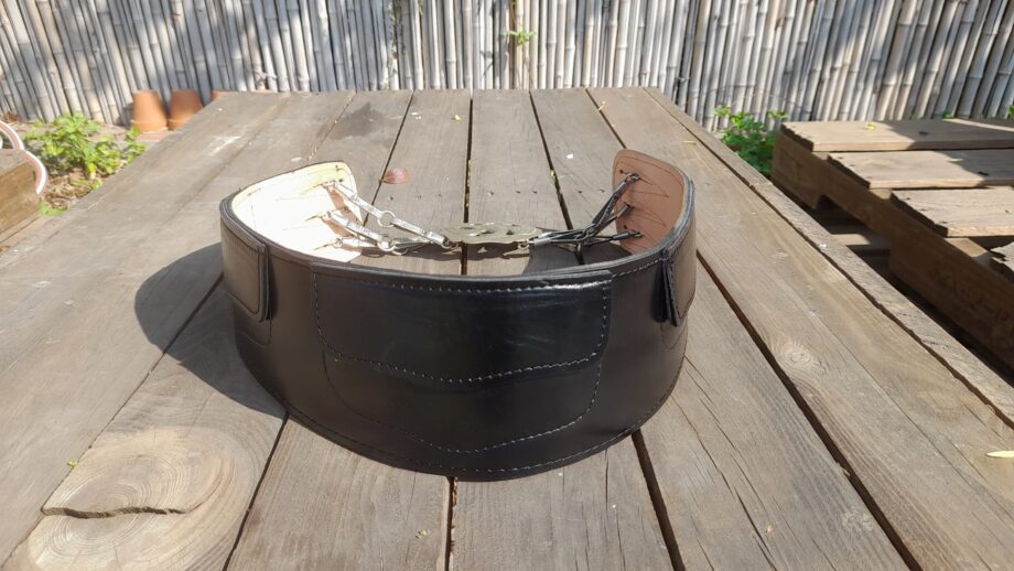 Cinto culero tirador cuero vacuno negro  100% -70 y 74cm -  (no incluye rastra)