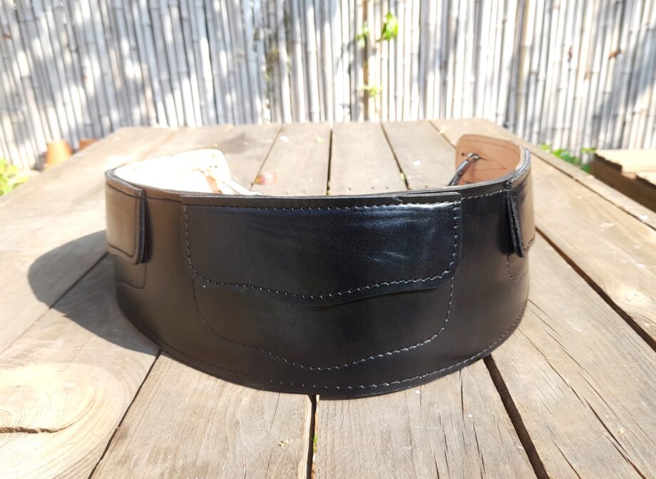 Cinto culero tirador cuero vacuno negro  100% -70 y 74cm -  (no incluye rastra)