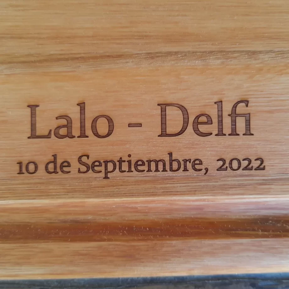 Tabla p/asado Madera Eucalipto (Premium, seleccionado) de 50 x 29 x 3cm - Calidad La Rodada