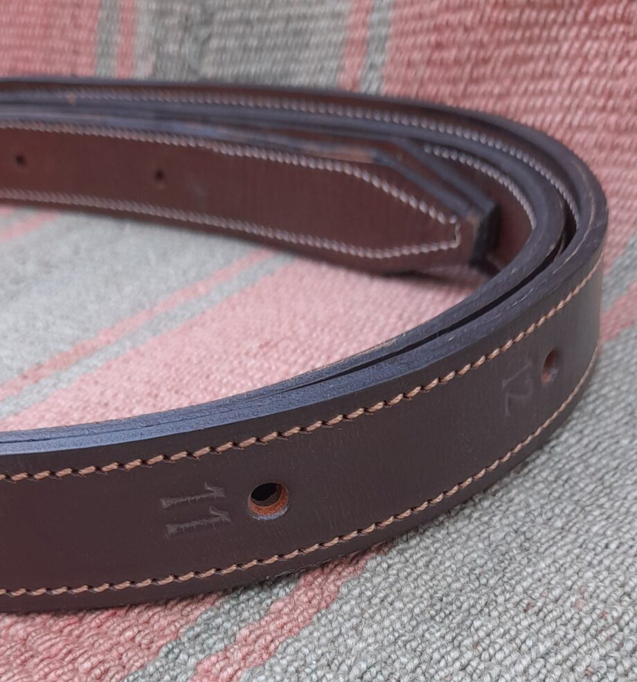 Estribera cuero vacuno Equitacion "Premium" c/hebilla acero inox.