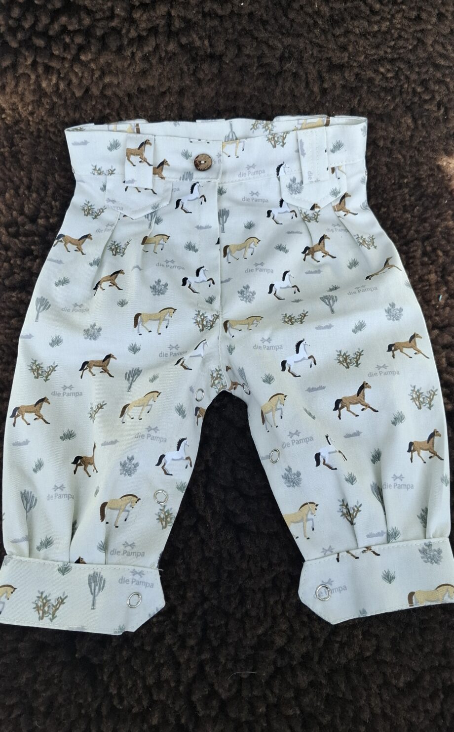 Bombacha Niño gabardina estampada caballo