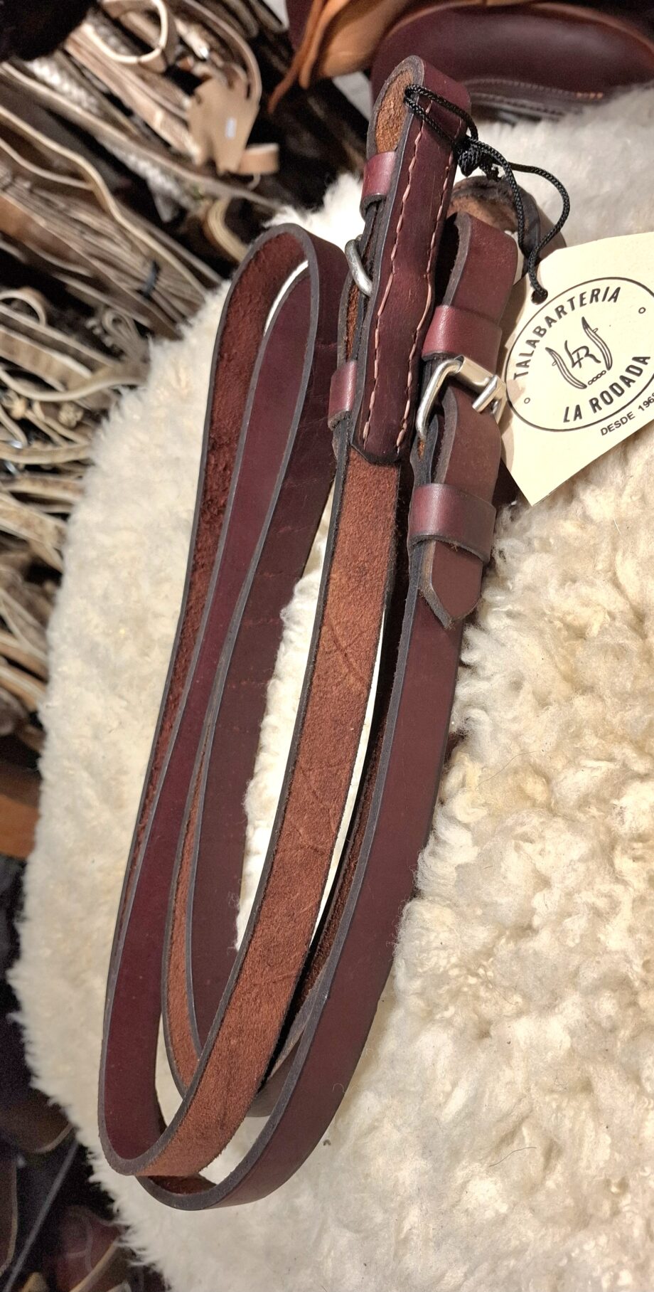 Riendas de cuero vacuno premium