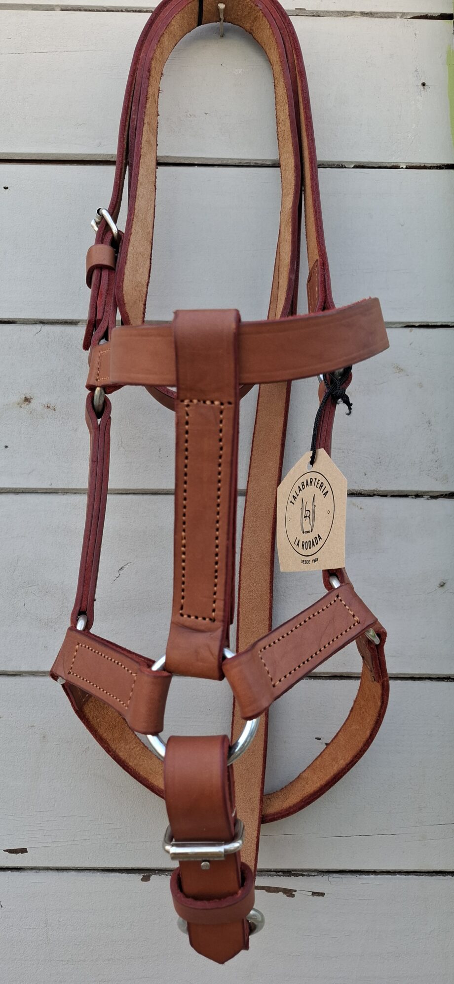 Bozal premium cuero vacuno "Haras" con cabestro