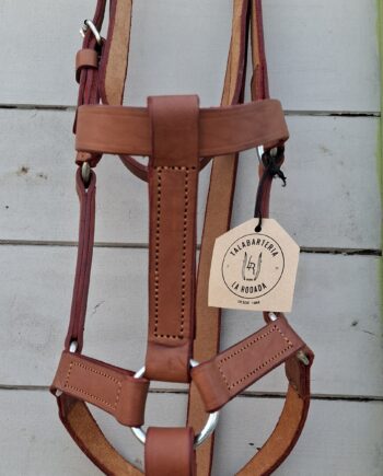 Bozal premium cuero vacuno "Haras" con cabestro