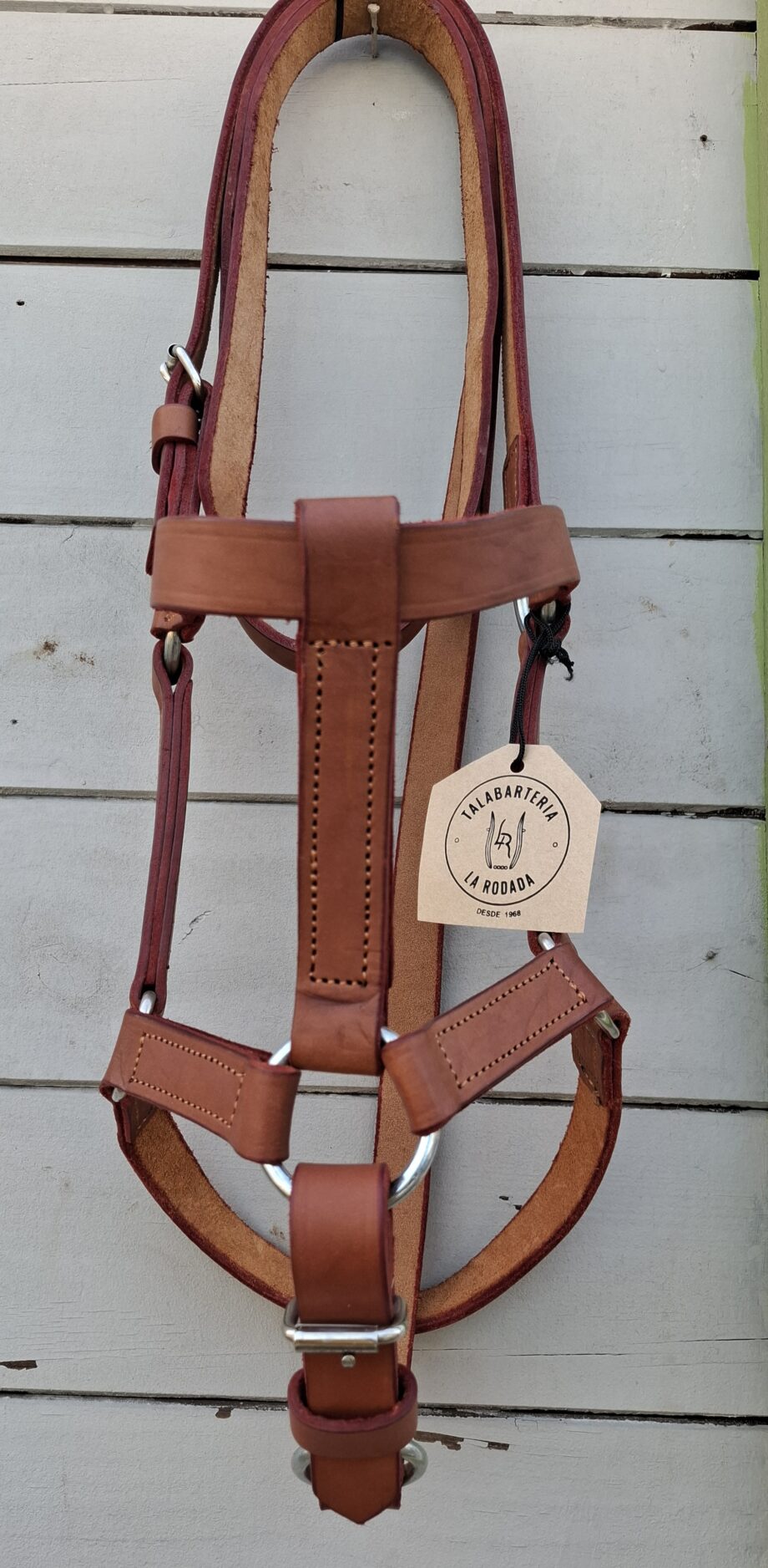 Bozal premium cuero vacuno "Haras" con cabestro