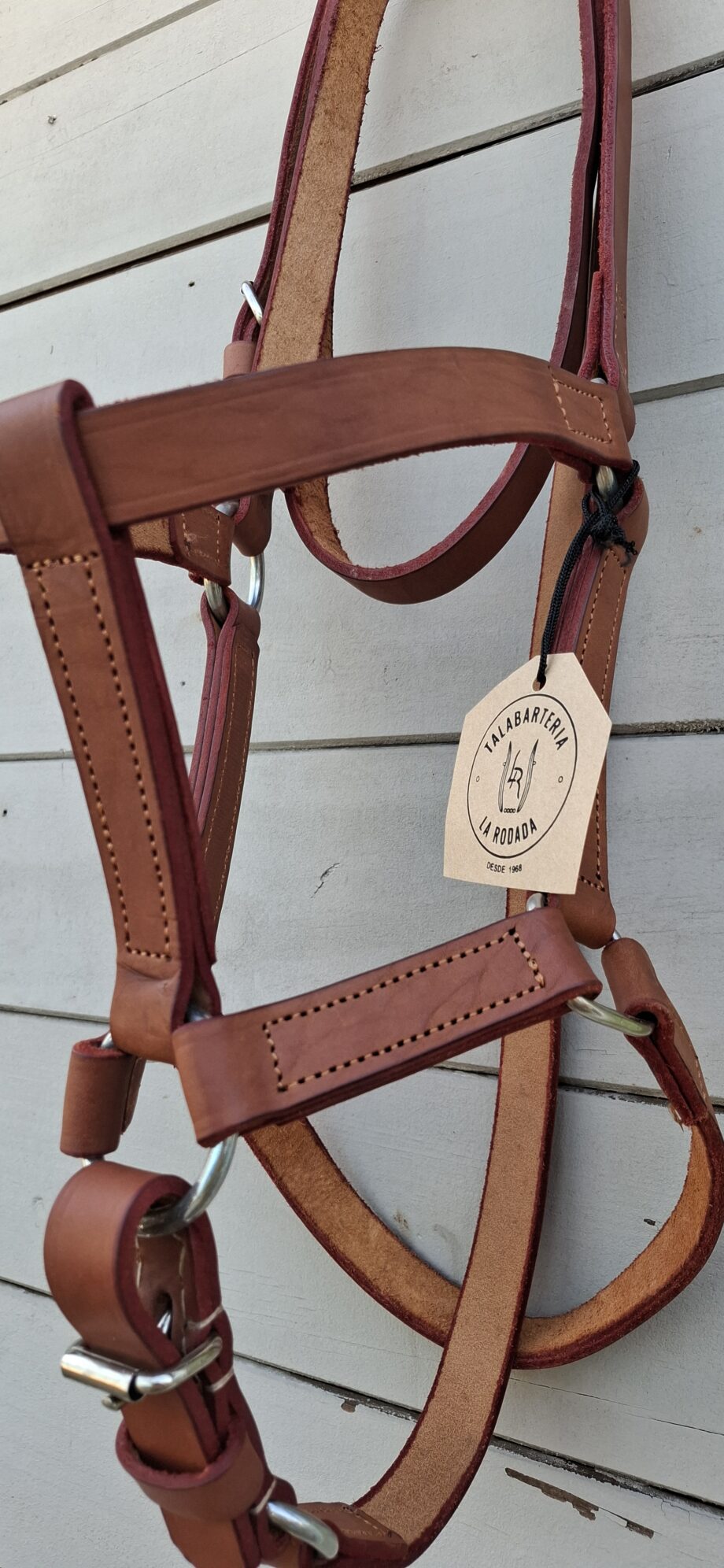 Bozal premium cuero vacuno "Haras" con cabestro