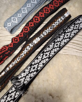 Faja gaucha tejida de 4cm x 1.30mt colores pampa