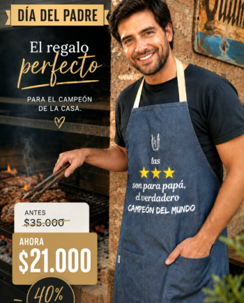 Delantal Parrillero "Dia del Padre" -